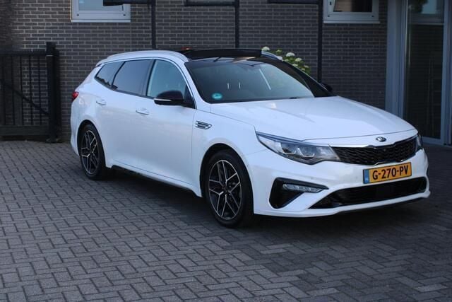 Wit Gebruikt 2019 Kia Optima GT-Line Stationwagen | € 23.250 (Eerlijke prijs) - Afbeelding 1/4