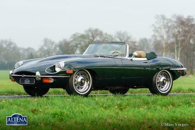 Groen Gebruikt 1969 Jaguar E-Type Cabriolet | € 98.500 - Afbeelding 1/4