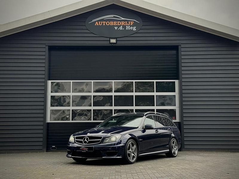 Occasion Mercedes C63 AMG AMG 457 PK (336 kW) 2013 Blauw, metallic lak Stationwagen