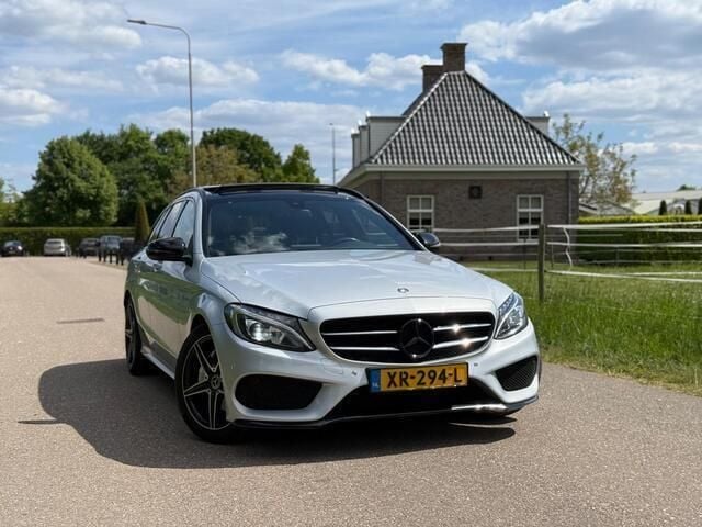 Occasion Mercedes C180 AMG line 116 PK (85 kW) 2019 Grijs Stationwagen