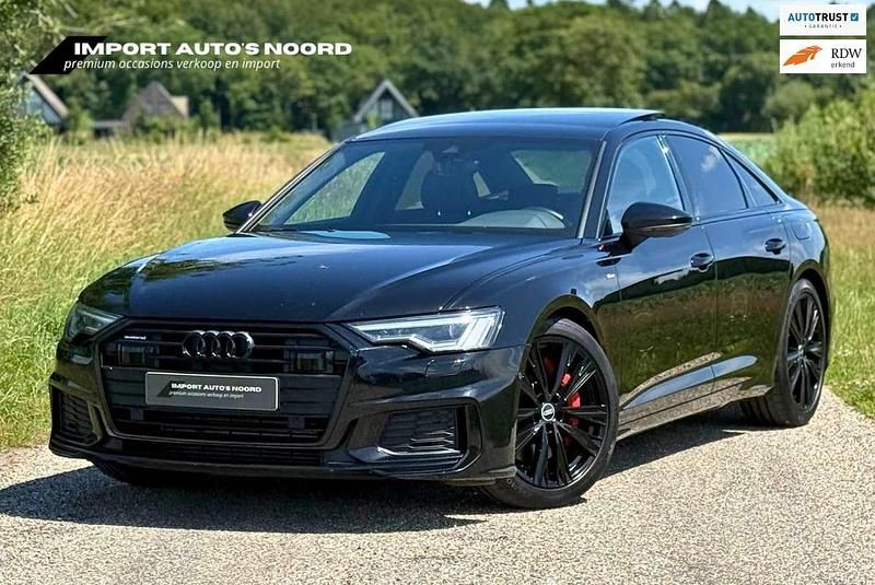 Zwart, metallic lak Gebruikt 2021 Audi A6 S-Line Sedan | € 36.950 (Eerlijke prijs) - Afbeelding 1/4