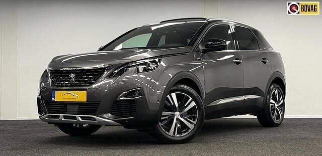 Grijs Gebruikt 2018 Peugeot 3008 GT-line SUV | € 18.995 (Eerlijke prijs) - Afbeelding 1/3