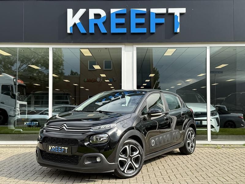 Zwart Gebruikt 2020 Citroën C3 PureTech Hatchback | € 14.950 (Eerlijke prijs) - Afbeelding 1/4