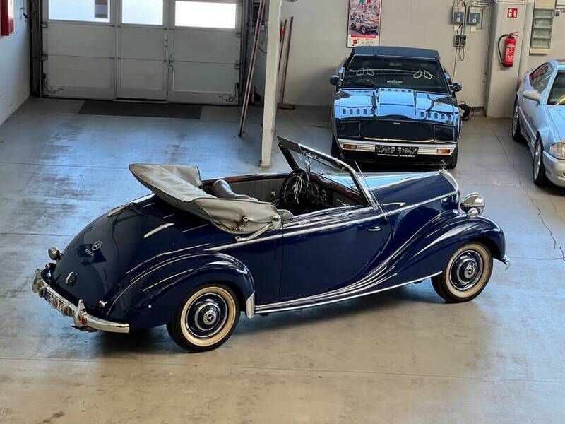 Blauw Gebruikt 1951 Mercedes 170 Cabriolet | € 99.000 - Afbeelding 1/4