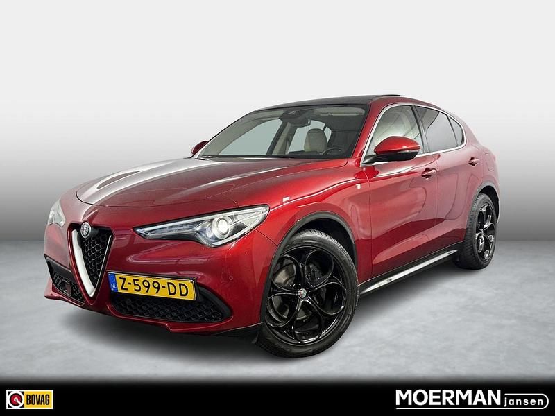 Rood Gebruikt 2021 Alfa Romeo Stelvio Ti SUV | € 37.450 (Super prijs) - Afbeelding 1/4