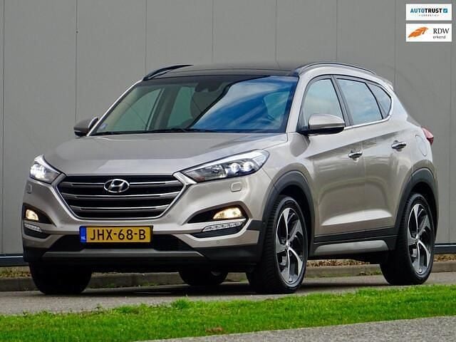 Beige Gebruikt 2018 Hyundai Tucson Premium SUV | € 20.940 (Eerlijke prijs) - Afbeelding 1/4