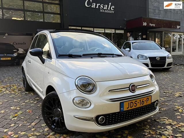 Wit Gebruikt 2016 Fiat 500C Lounge Cabriolet | € 8.495 (Eerlijke prijs) - Afbeelding 1/4