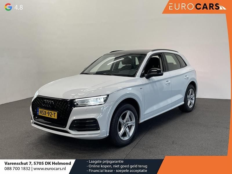 Wit, metallic lak Gebruikt 2020 Audi Q5 S-Line SUV | € 27.140 - Afbeelding 1/4