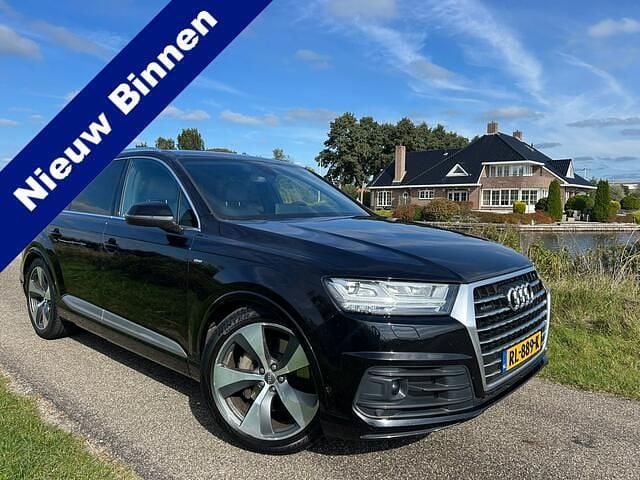 Zwart Gebruikt 2015 Audi Q7 S-Line SUV | € 19.500 (Eerlijke prijs) - Afbeelding 1/4