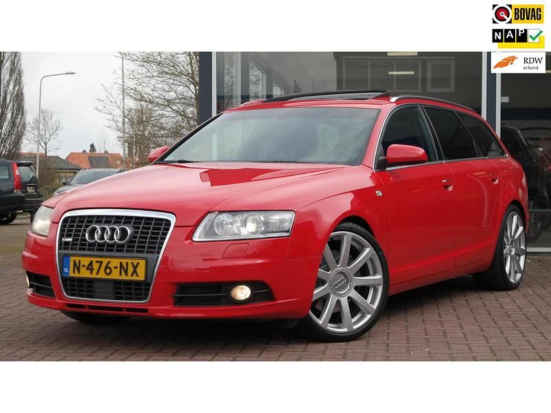 Rood Occasion 2007 Audi A6 S-Line Stationwagen | € 13.950 - Afbeelding 1/4