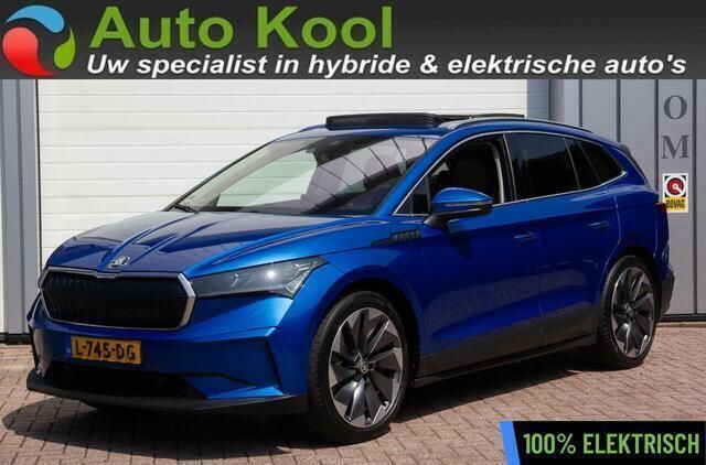 Blauw Gebruikt 2021 Skoda Enyaq iV SportlinePlus SUV | € 27.925 - Afbeelding 1/4