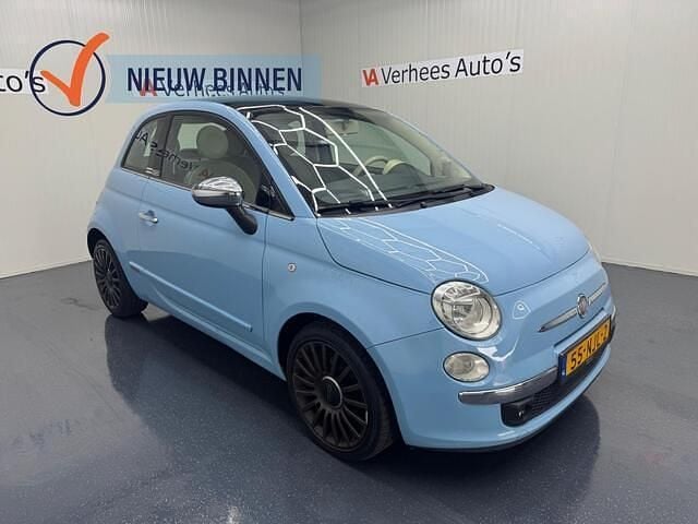 Blauw Gebruikt 2010 Fiat 500 Lounge Hatchback | € 3.850 (Eerlijke prijs) - Afbeelding 1/4