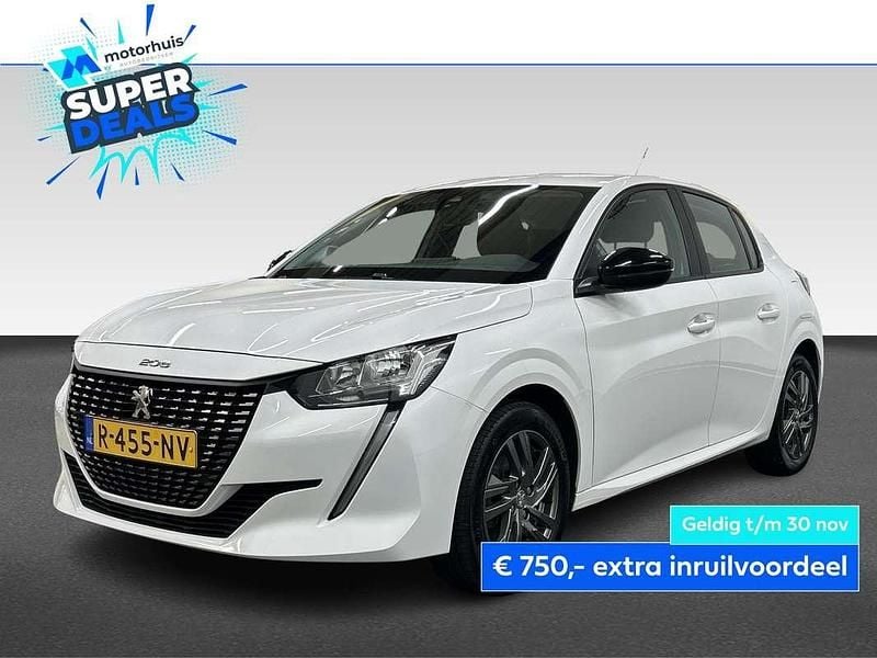 Wit Gebruikt 2022 Peugeot 208 Active Hatchback | € 14.945 (Super prijs) - Afbeelding 1/4
