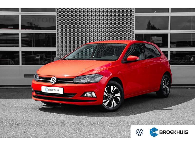 Rood Gebruikt 2019 VW Polo Comfortline Hatchback | € 14.845 (Eerlijke prijs) - Afbeelding 1/4