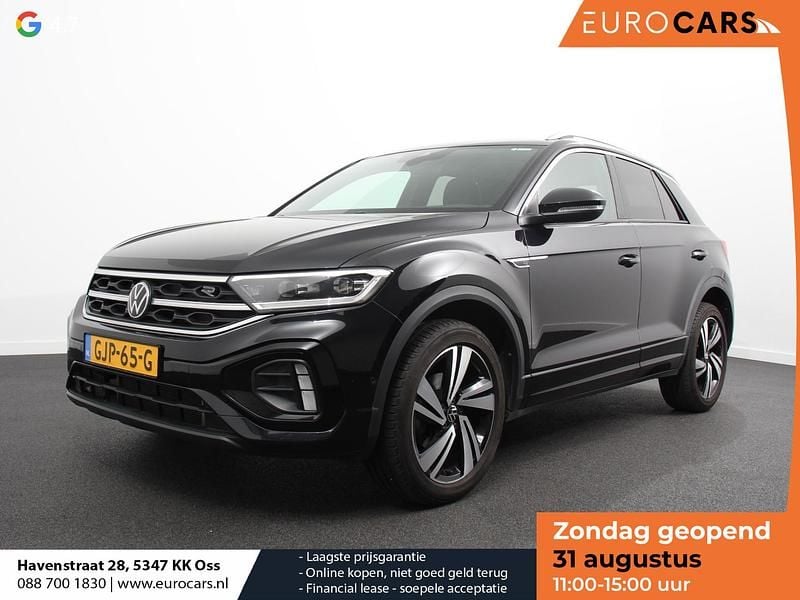 Zwart Gebruikt 2023 VW T-Roc R-line SUV | € 33.430 (Eerlijke prijs) - Afbeelding 1/4