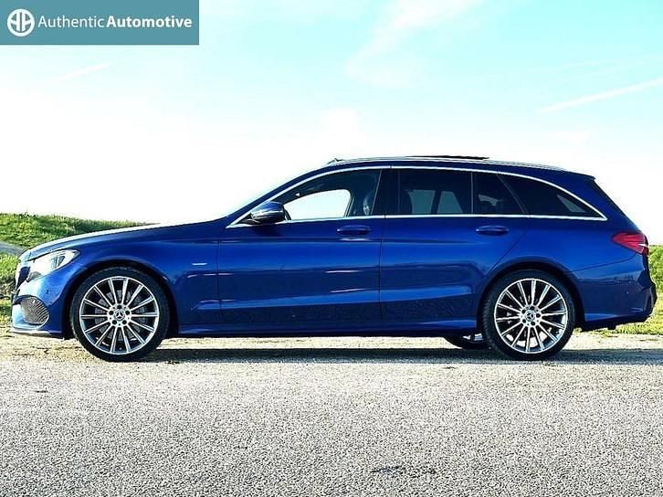 Occasion Mercedes C350e Premium Plus 211 PK (155 kW) 2017 Blauw, metallic lak Stationwagen