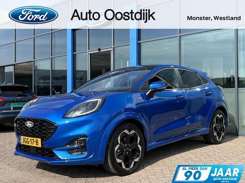 Blauw, metallic lak Gebruikt 2024 Ford Puma Gen-E ST-Line X SUV | € 30.390 (Duur) - Afbeelding 1/4