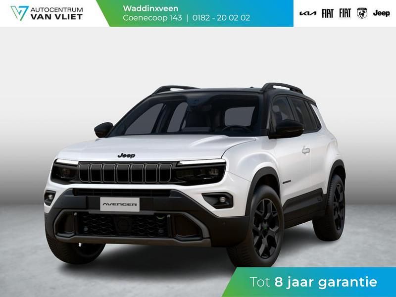 Snow white met volcano dak (934) Nieuw 2025 Jeep Avenger Overland SUV | € 36.490 (Eerlijke prijs) - Afbeelding 1/4