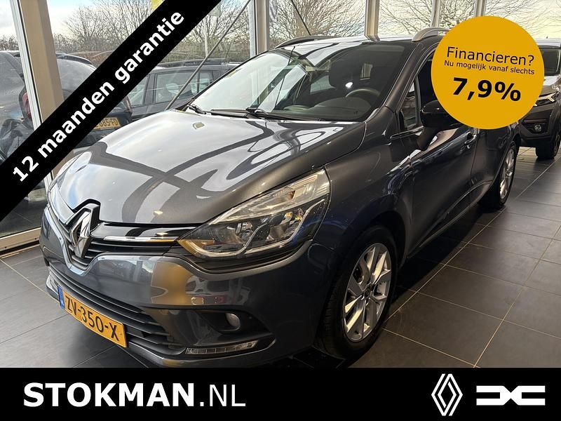 Grijs Gebruikt 2019 Renault Clio GrandTour LIMITED Stationwagen | € 11.900 (Duur) - Afbeelding 1/4