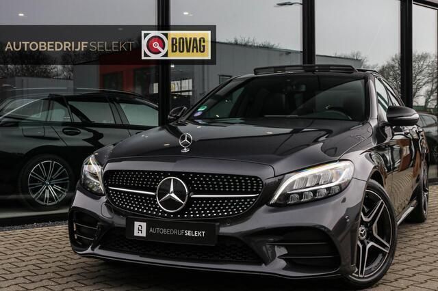 Grijs Gebruikt 2021 Mercedes C180 AMG Sedan | € 31.900 (Super prijs) - Afbeelding 1/4
