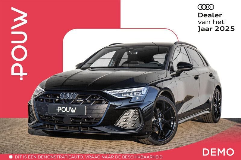 Zwart Gebruikt 2025 Audi A3 Sportback S-Line Hatchback | € 40.900 (Eerlijke prijs) - Afbeelding 1/4
