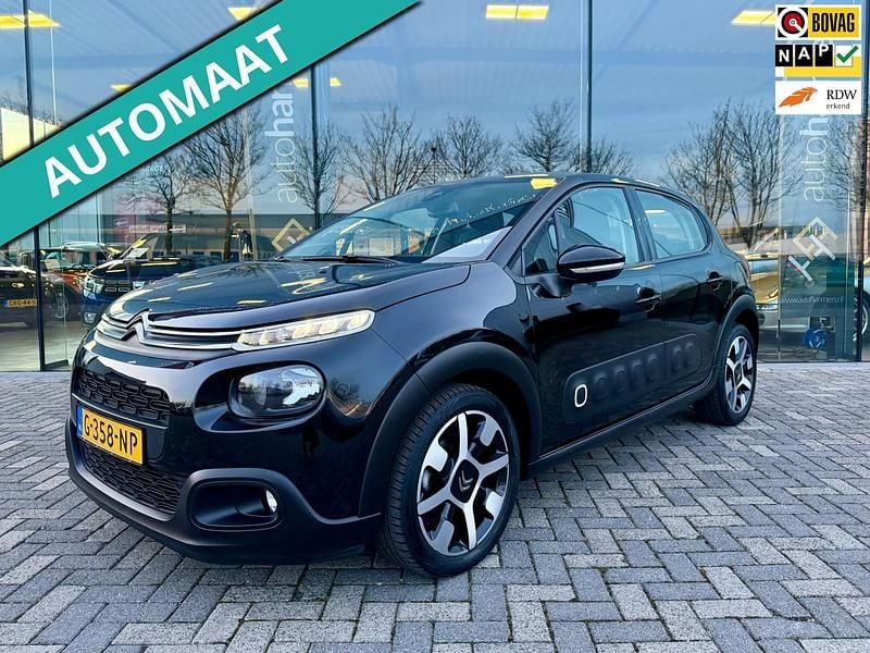 Zwart (metallic) Occasion 2019 Citroën C3 Business Class Hatchback | € 12.900 (Goede deal) - Afbeelding 1/4
