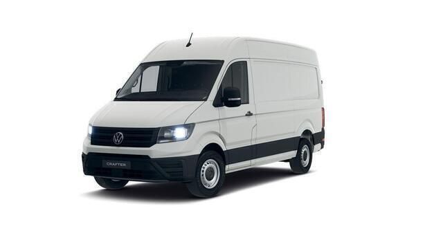 Wit Nieuw 2024 VW Crafter Trendline Van | € 43.480 - Afbeelding 1/4