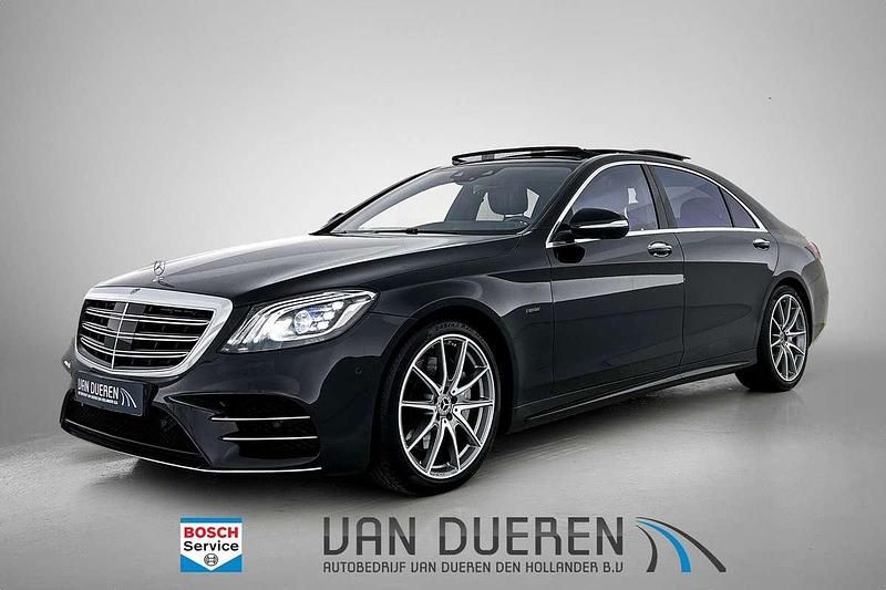 Zwart Gebruikt 2019 Mercedes S560 AMG Line Premium Plus Sedan | € 58.950 - Afbeelding 1/4