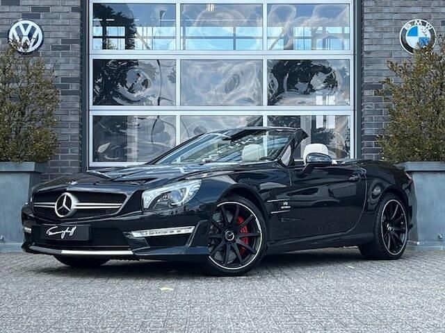 Zwart, metallic lak Gebruikt 2012 Mercedes SL63 AMG AMG Cabriolet | € 54.950 - Afbeelding 1/4