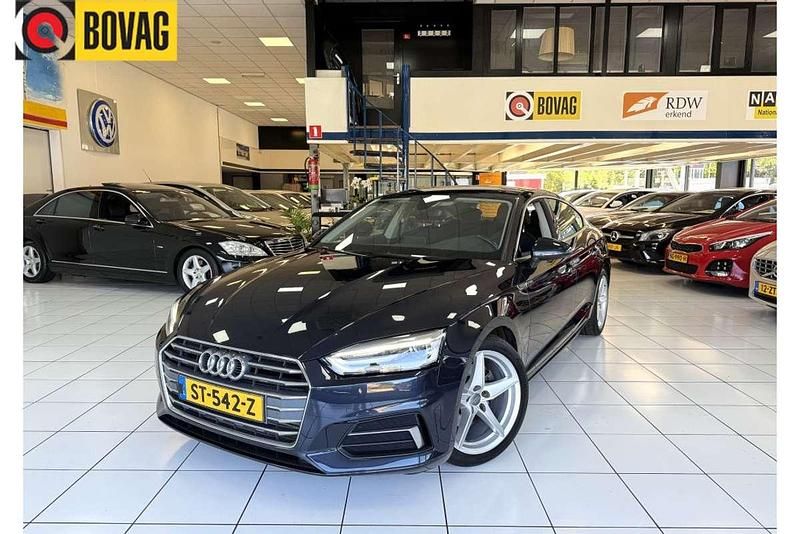 Blauw Gebruikt 2018 Audi A5 Sportback Hatchback | € 19.950 - Afbeelding 1/4