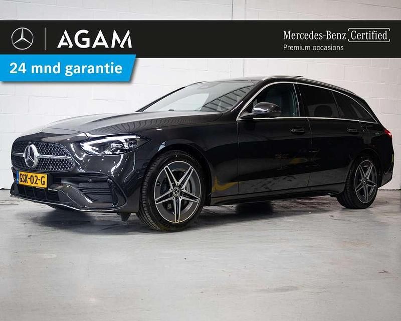 Grijs Gebruikt 2025 Mercedes C300e AMG line Stationwagen | € 58.950 (Duur) - Afbeelding 1/4
