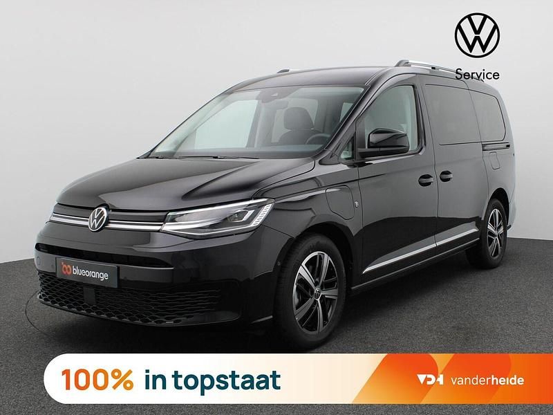 Zwart Nieuw 2025 VW Caddy Maxi Style MPV | € 44.900 (Iets duurder) - Afbeelding 1/3