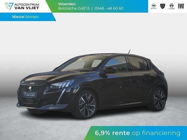 Zwart Gebruikt 2022 Peugeot e-208 GT Hatchback | € 18.490 (Eerlijke prijs) - Afbeelding 1/4