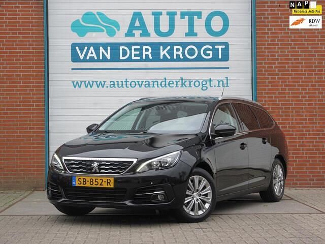 Zwart Gebruikt 2018 Peugeot 308 Premium Stationwagen | € 7.995 (Goede deal) - Afbeelding 1/4