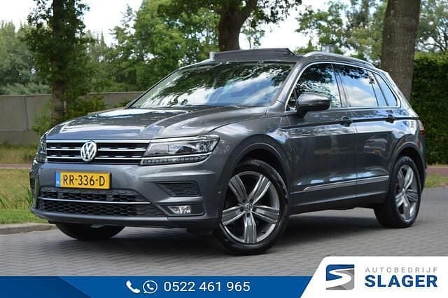 Grijs Gebruikt 2018 VW Tiguan Highline SUV | € 23.950 (Eerlijke prijs) - Afbeelding 1/4