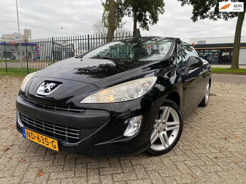Zwart Gebruikt 2010 Peugeot 308 CC Sport Cabriolet | € 3.799 (Goede deal) - Afbeelding 1/4