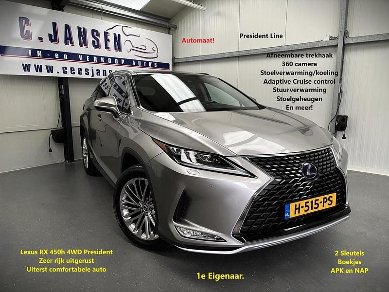 Occasion Lexus RX450h President Line 263 PK (193 kW) 2020 Grijs SUV