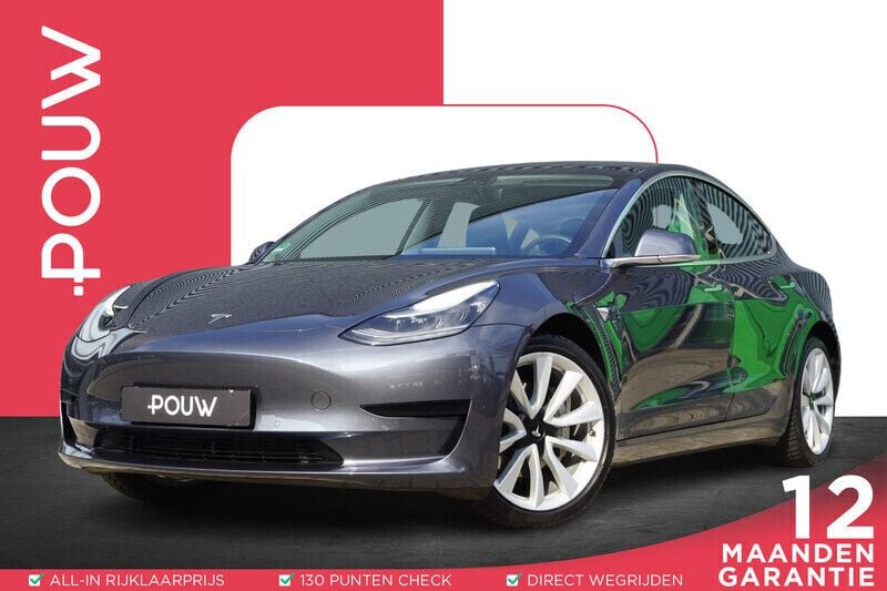 Grijs Gebruikt 2019 Tesla Model 3 Standard Range Sedan | € 19.450 (Eerlijke prijs) - Afbeelding 1/4