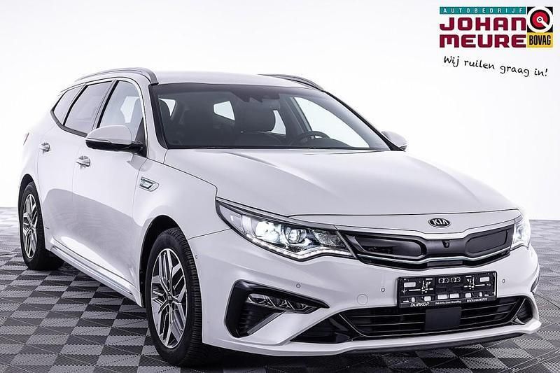 Wit Gebruikt 2019 Kia Optima Hybrid Sedan | € 22.990 (Eerlijke prijs) - Afbeelding 1/4