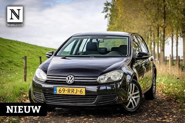 Zwart Gebruikt 2009 VW Golf VI Comfortline Hatchback | € 3.990 (Goede deal) - Afbeelding 1/4