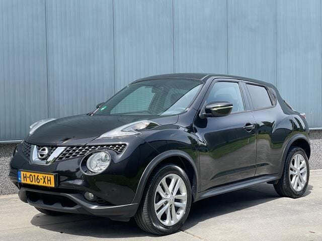 Zwart, metallic lak Occasion 2014 Nissan Juke Acenta SUV | € 8.950 (Eerlijke prijs) - Afbeelding 1/4