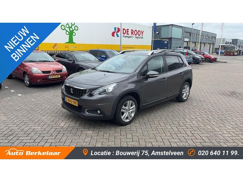 Grijs Gebruikt 2019 Peugeot 2008 Signature Sky SUV | € 11.945 (Super prijs) - Afbeelding 1/4