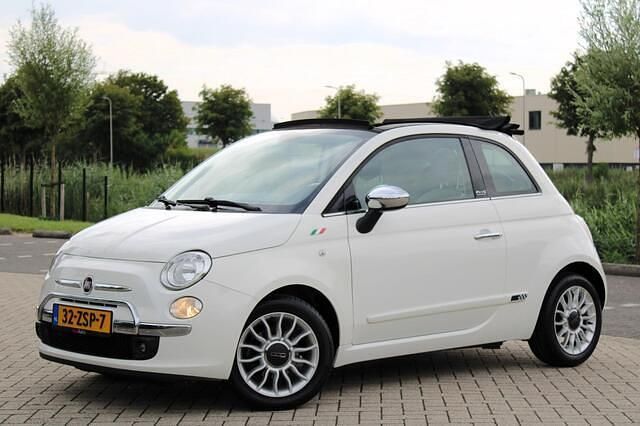 Wit Gebruikt 2012 Fiat 500 Lounge Hatchback | € 5.450 (Goede deal) - Afbeelding 1/4
