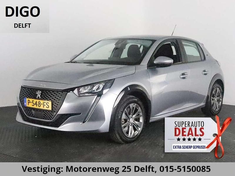 Grijs Gebruikt 2021 Peugeot e-208 Allure Hatchback | € 15.900 (Goede deal) - Afbeelding 1/4
