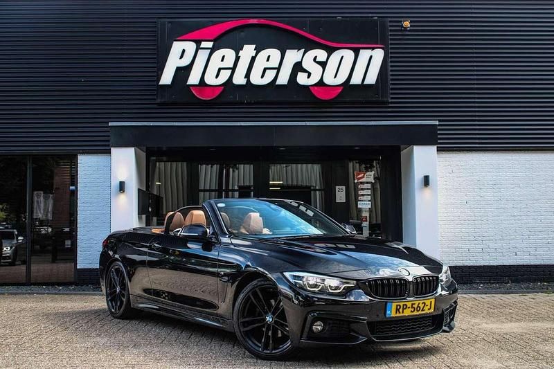 Zwart Gebruikt 2018 BMW 420 M Sport Cabriolet | € 26.899 (Eerlijke prijs) - Afbeelding 1/4