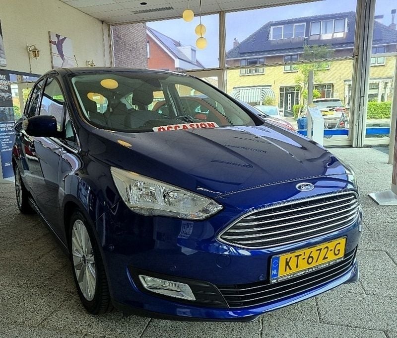 Blauw Gebruikt 2016 Ford C-MAX Titanium MPV | € 8.950 (Eerlijke prijs) - Afbeelding 1/4