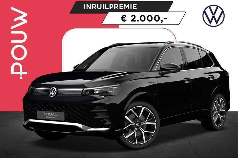 Zwart Nieuw 2025 VW Tiguan R-line Edition SUV | € 61.350 (Duur) - Afbeelding 1/4
