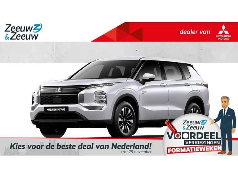 Wit Nieuw 2025 Mitsubishi Outlander P-HEV SUV | € 48.500 (Super prijs) - Afbeelding 1/4