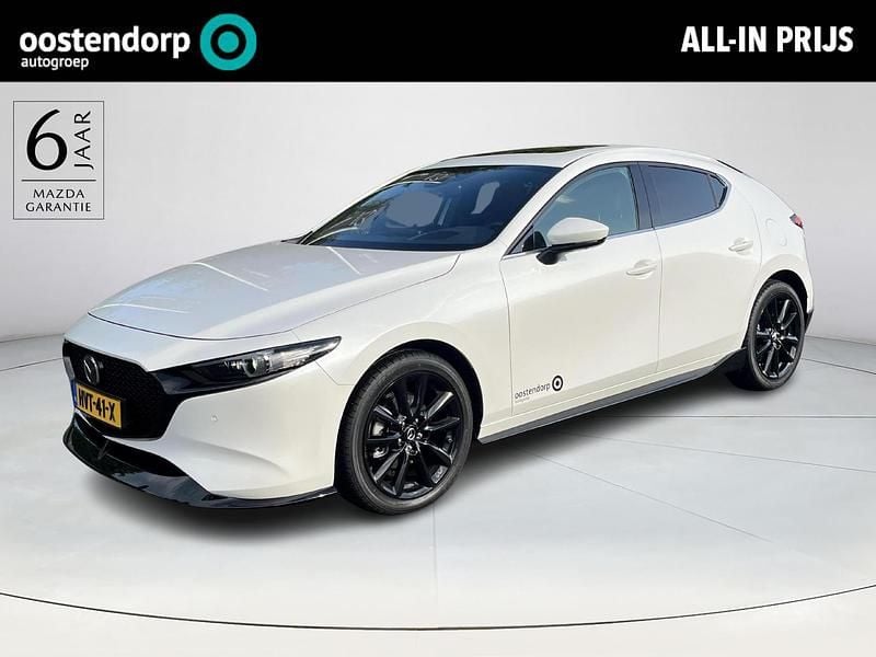 Wit Nieuw 2025 Mazda 3 Takumi-Line Hatchback | € 46.900 - Afbeelding 1/4