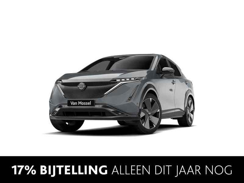 Ceramic grey (grijs parelmoer) Nieuw 2025 Nissan Ariya Advance SUV | € 46.690 (Eerlijke prijs) - Afbeelding 1/4